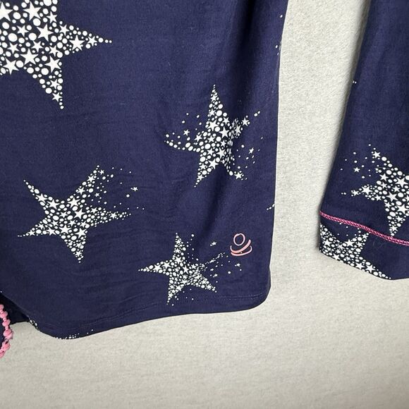 NWT Cuddl Duds Women's Ultra-Soft Printed Pink Collar Navy Stars Pajama Set Sz S - Picture 6 of 8